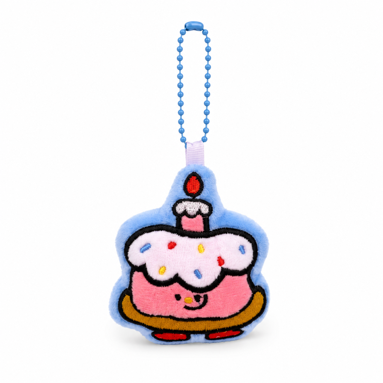 Kawaii Birthday Cake Plush Keychain