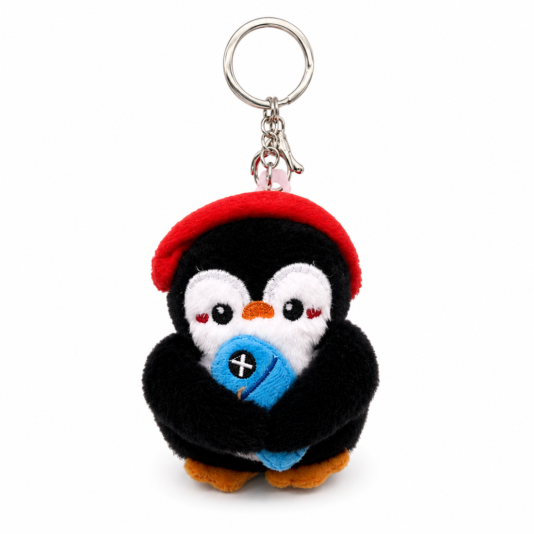 Little Beret Penguin Plush Keychain