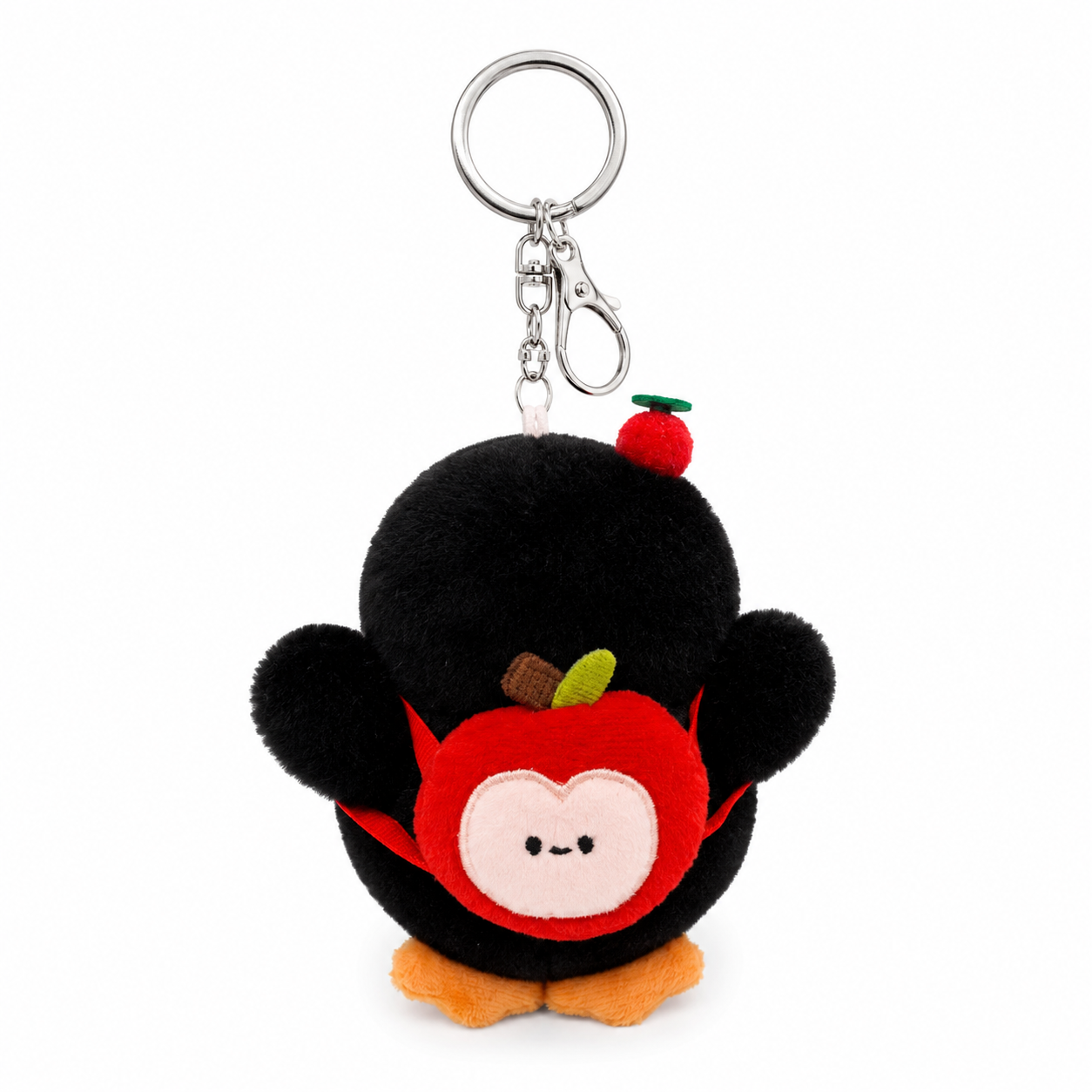 Cherry Penguin Plush Keychain