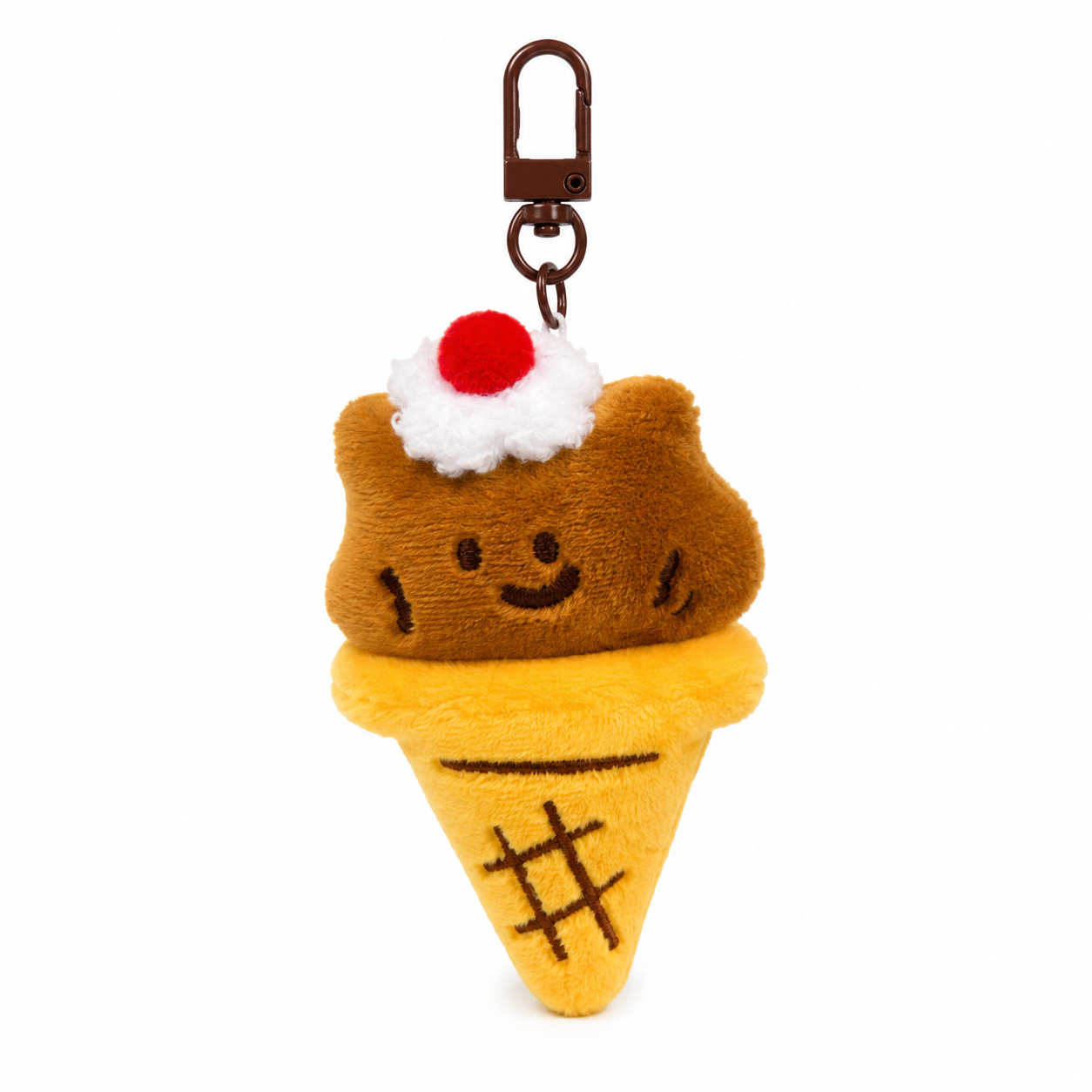 Pudding Cone Plush Keychain