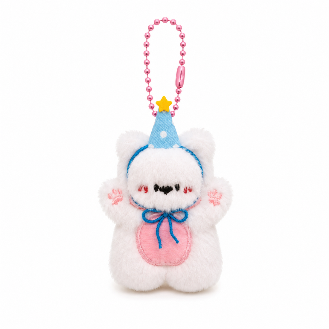 Party Bear Plush Keychain