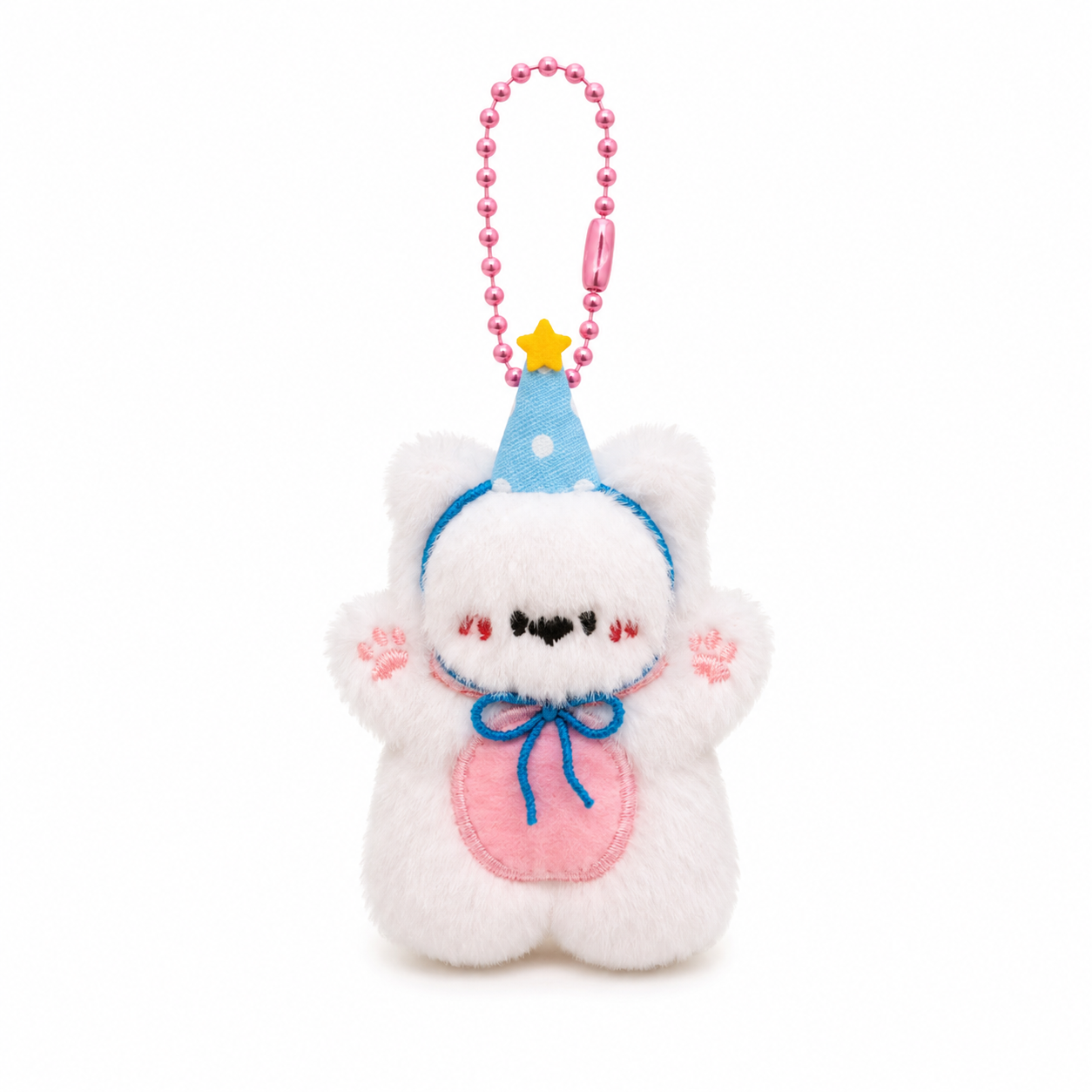 Party Bear Plush Keychain