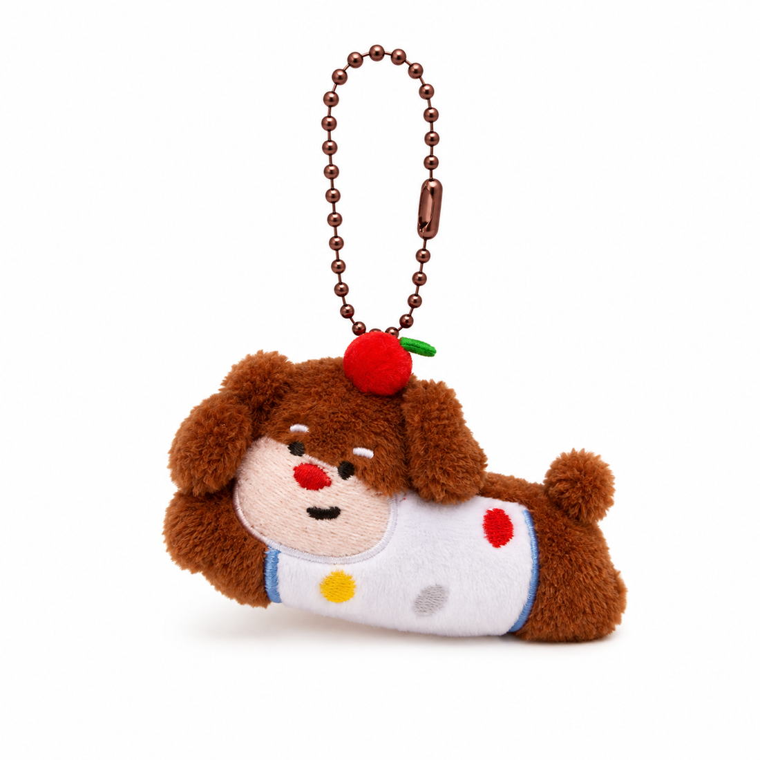 Cherry Pup Plush Keychain