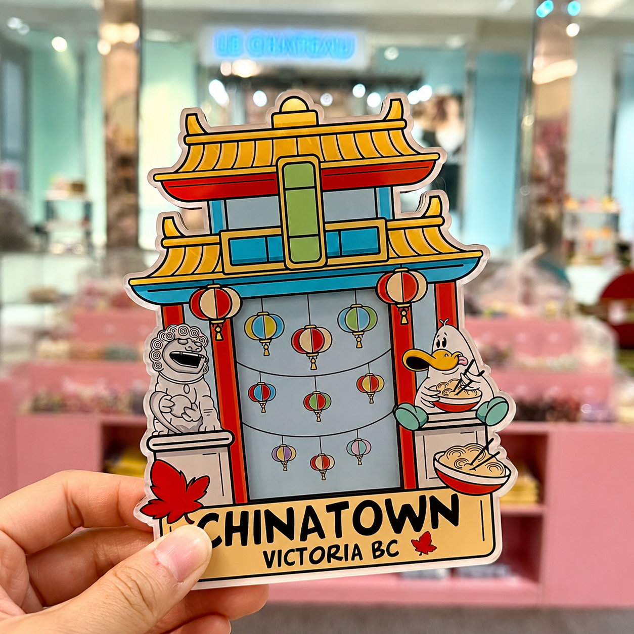 Little Duck Victoria Chinatown Polaroid Frame Magnet