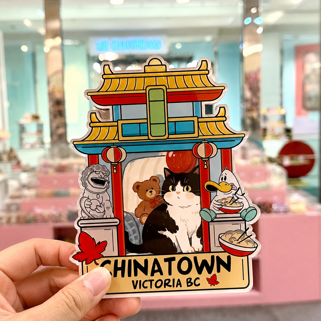 Little Duck Victoria Chinatown Polaroid Frame Magnet