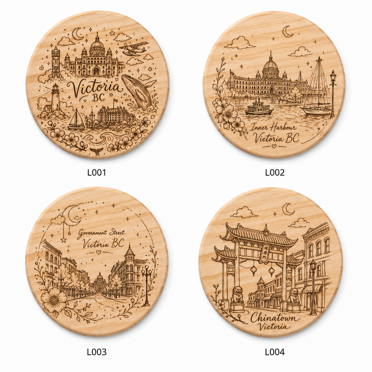 Personalized Wooden Coaster – Round