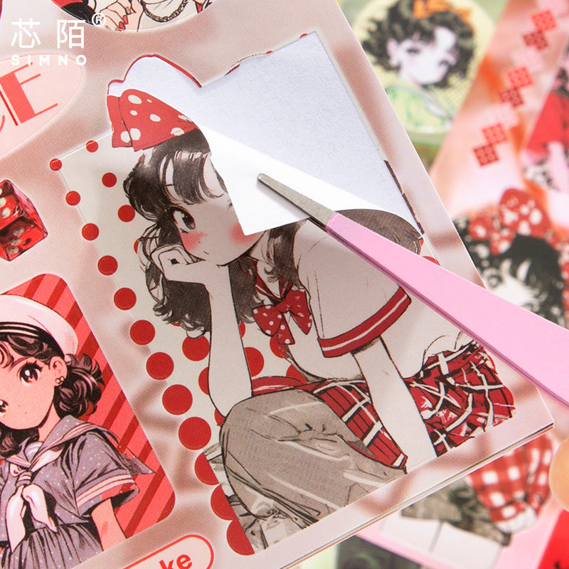 Girls’ Journal Die-Cut Sticker Book