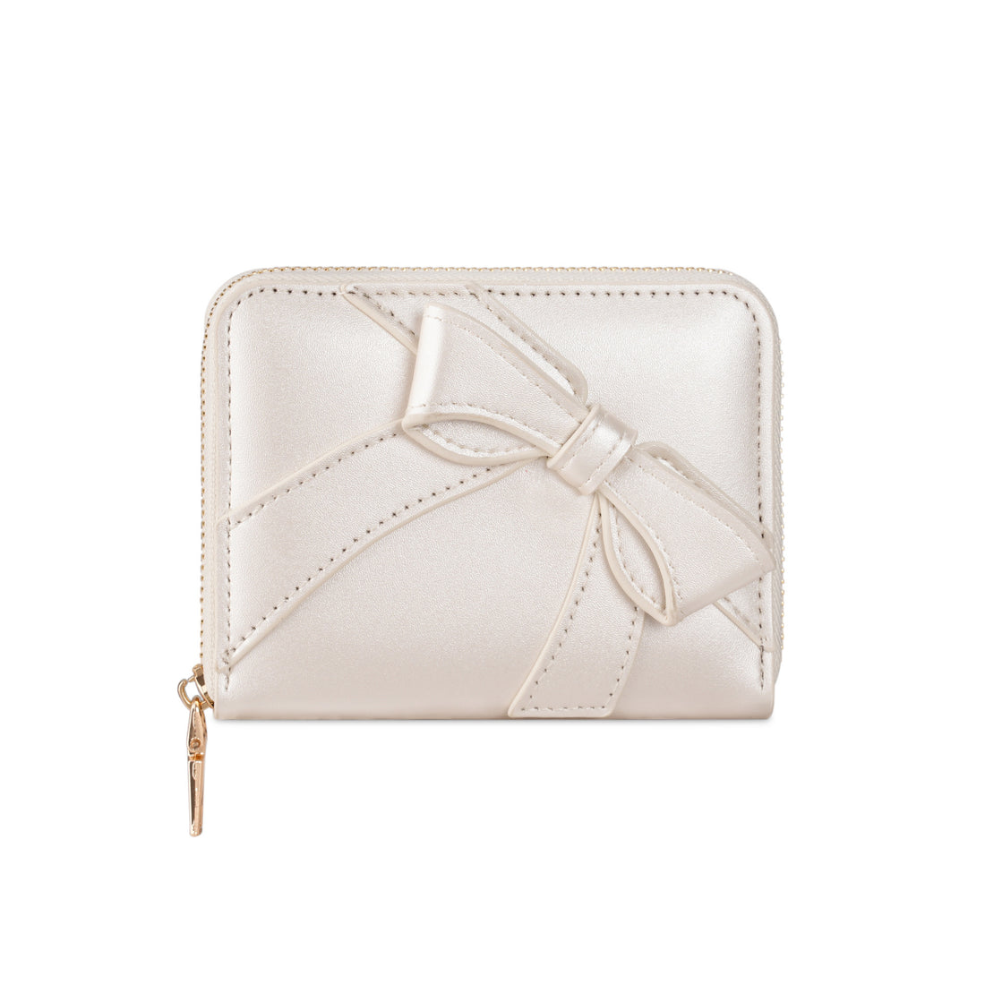 Bow Zip-Around Wallet