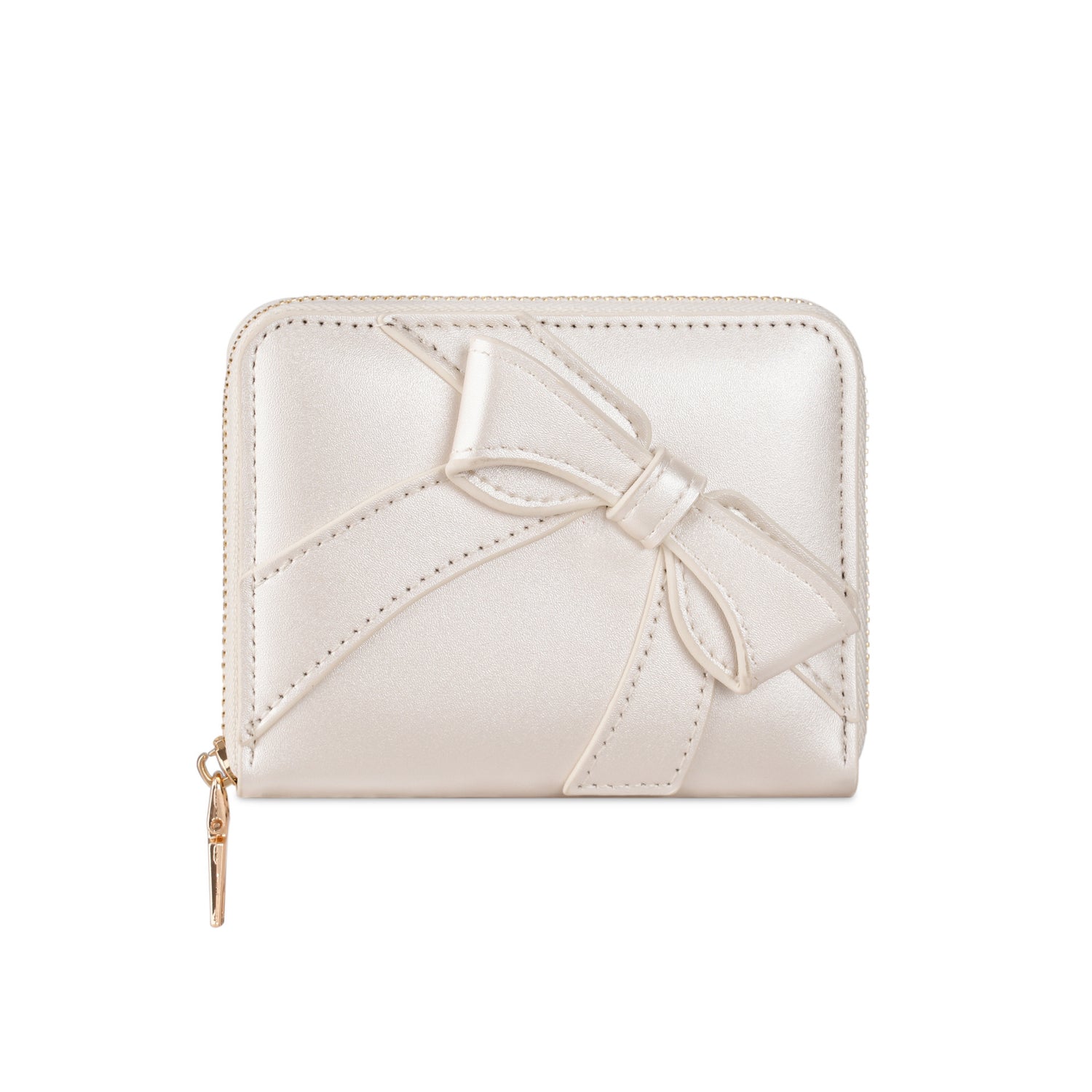 Bow Zip-Around Wallet
