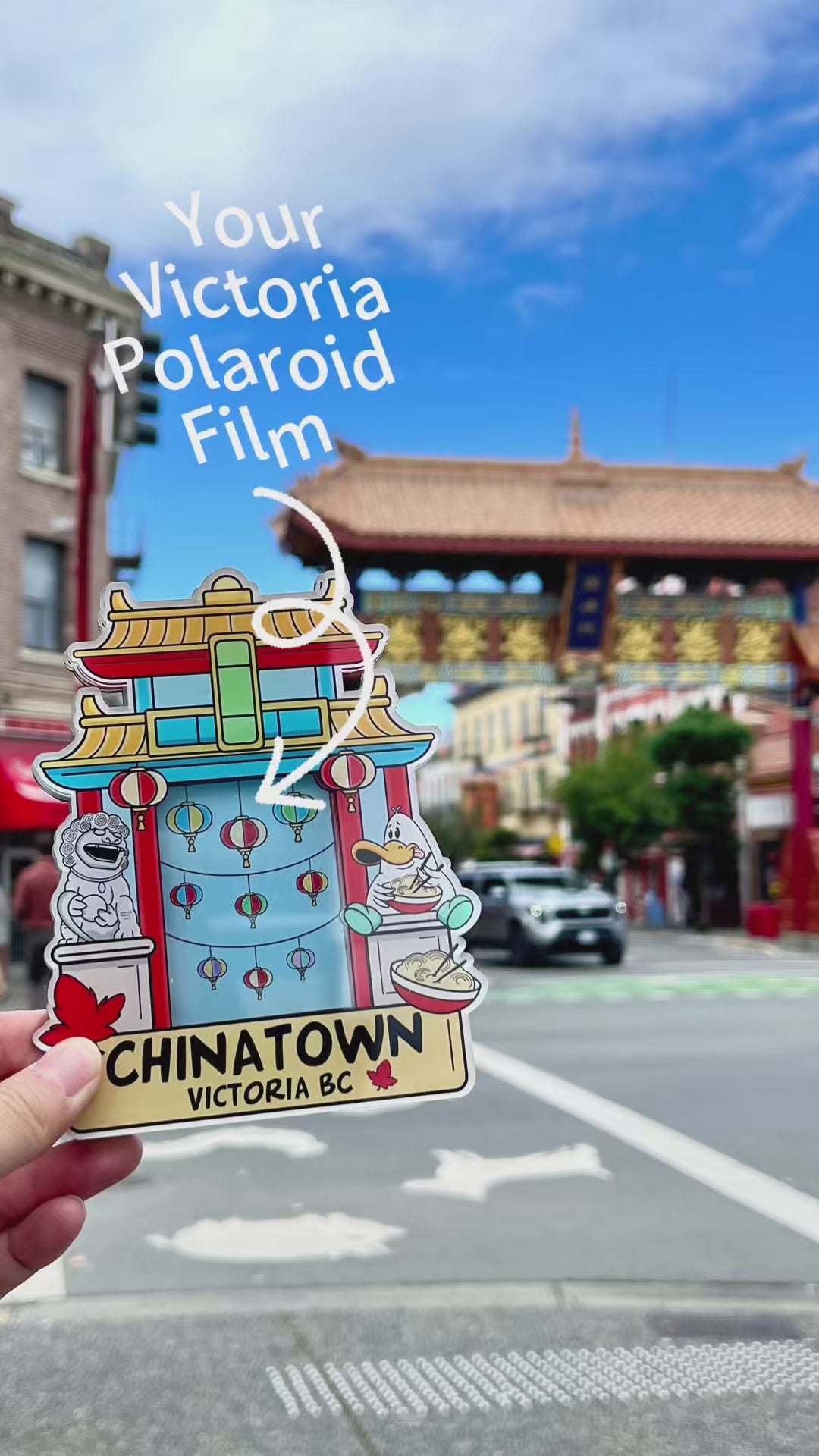 Little Duck Victoria Chinatown Polaroid Frame Magnet