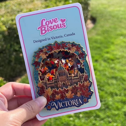 Love Bisous Victoria Liquid Shaker Fridge Magnet